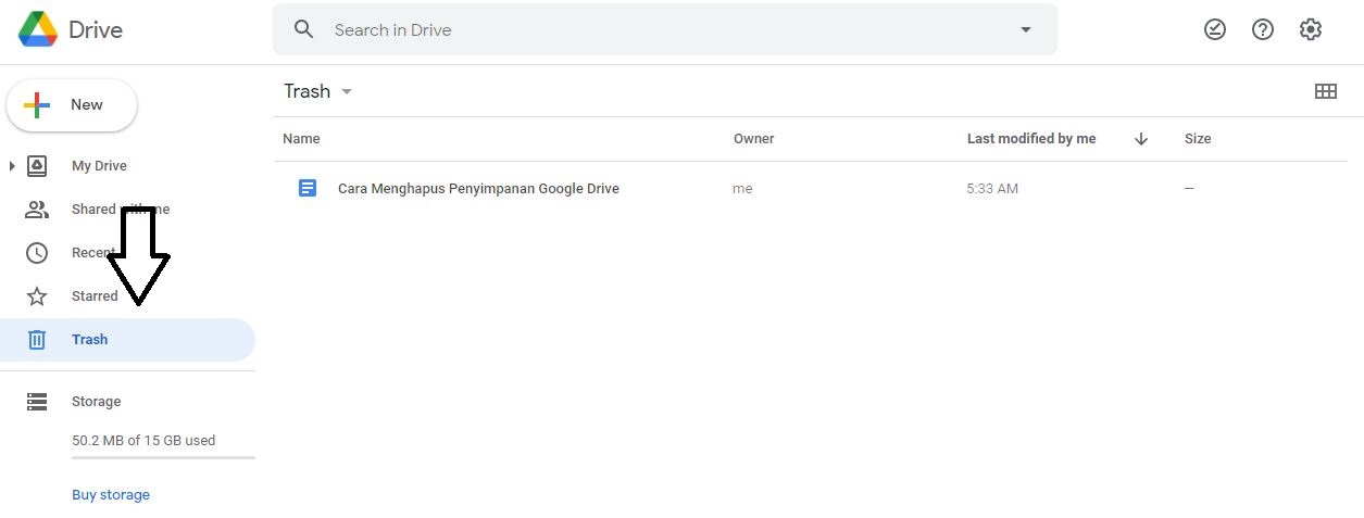 Langkah 3 Cara Menghapus Penyimpanan Google Drive 1